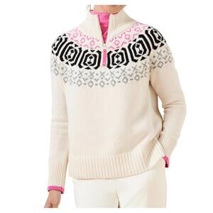 Talbots Half Zip Sweater | Collar Size M